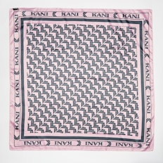 Karl Kani OG All Over Print Satin Scarf rosa