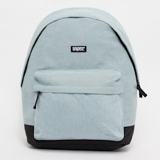 SNIPES Woven Label Basic Logo Denim Backpack azul