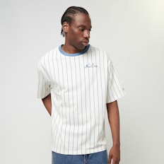 New Era Ne Pinstripe Oversized Tee weiß