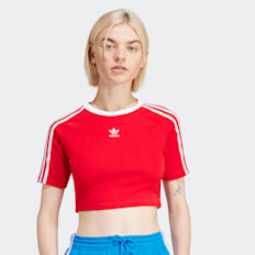 adidas Originals 3-Stripes Baby Tee rood