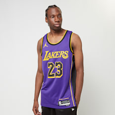 Jordan LeBron James Los Angeles Lakers Statement Edition Dri-FIT NBA Swingman Trikot lila
