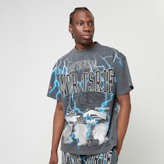 First Row Premium Tee W/Rhinestone grijs