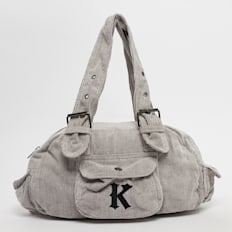 Karl Kani Embroidery Corduroy Shoulder Bag beige