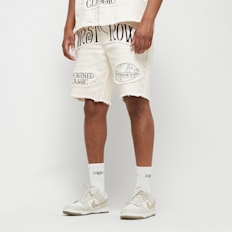 First Row Washed Shorts w/Stud beige