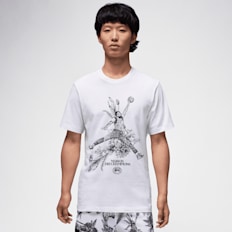 Jordan Sport JM Dry Fit Shortsleeve Crew blanc