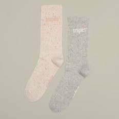 SNIPES 2 PACK - Basic Logo Confetti Crew Socks multicolor