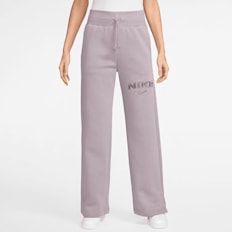 Nike   Sportswear Phoenix Fleece High-Rise Logo Wide Pants violeta