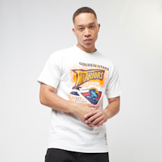 Mitchell & Ness NBA Destination Leisure Shortsleeve Graphic Tee Golden Warriors weiß