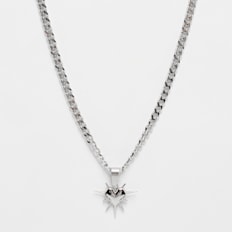fainz Spike Heart Chain zilver
