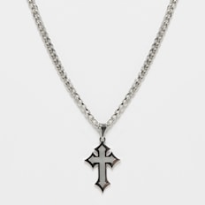 fainz Frozen Cross Chain srebrna