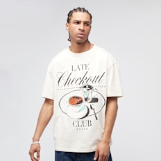 Mister Tee Late Checkout Coffee Oversize Tee bege
