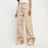 Karl Kani Small Signature Washed Cargo Pants beige