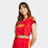 adidas Originals Tiro Cut 3 Stripes Cropped Jersey czerwony