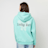 Felicious Regular Zipp Hoodie Lucky Girl turkusowy