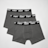 SNIPES 3 PACK - Black Tape Boxershorts grijs