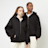 SNIPES Small Logo Essential Oversized Zip Hoodie noir