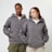 SNIPES Small Logo Essential Oversized Zip Hoodie cinzento