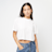 Karl Kani Small Signature Pinstripe Crop Tee blanco