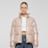 Urban Classics Ladies Recycled Short Shiny Puffer Jacket duskrose beż