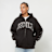FAVELA Ribcage Rhinestone Frontzip noir