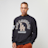 New Era LA Dodgers World Series Oversized Crewneck Sweatshirt preto