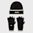 New Era New Era Script Beanie Set blk/ofw nero