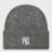 New Era Female Wide Cuff Beanie MLB New York Yankees dgr grijs