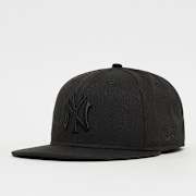 Selected, New Era, Fitted-Cap 59Fifty Black On Black MLB New York Yankees, black