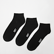 Unselected, SNIPES, 3 PACK - LoCut Socks, black
