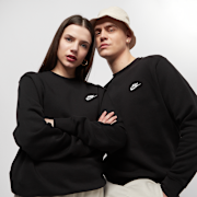 Niet geselecteerd, Nike, Sportswear Club Fleece Crew, zwart