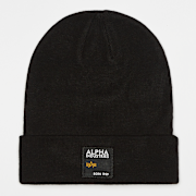 Geselecteerd, Alpha Industries, Label Beanie, zwart (Uitverkocht)