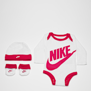 Niet geselecteerd, Nike, Futura Logo Longsleeve (3 Pieces), wit (Uitverkocht)