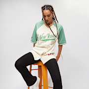 Geselecteerd, FUBU, New Jersey Baseball Jersey, wit (Uitverkocht)