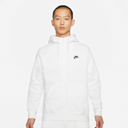 Niewybrane, Nike, Sportswear Club Fleece Full-Zip Hoodie, biały (Wyprzedane)