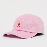 Niet geselecteerd, Mister Tee, Letter L Pink Low Profile Cap, lichtroze (Uitverkocht)