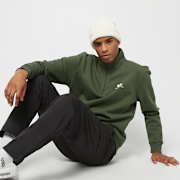 Niet geselecteerd, Alpha Industries, Half Zip Sweater Small Logo, groen (Uitverkocht)