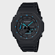 Unselected, G-SHOCK, Utility Black GA-2100-1A2ER, black
