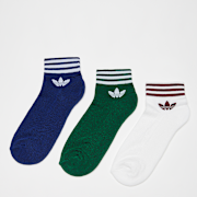 Niet geselecteerd, adidas Originals, adicolor Trefoil Ankle Sokken (3 Paar), wit (Uitverkocht)