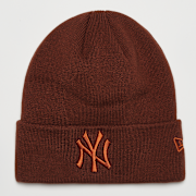 Geselecteerd, New Era, League Essential Cuff Beanie MLB New York Yankees, bruin (Uitverkocht)