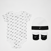Niet geselecteerd, Nike, Hat/Bodysuit & Bootie Set (3 Pack), wit (Uitverkocht)