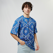 Niet geselecteerd, Karl Kani, Small Signature Paisley Tee, blauw (Uitverkocht)