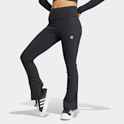 Geselecteerd, adidas Originals, Essentials Rib Flared Leggings, zwart (Uitverkocht)