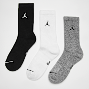 Unselected, Jordan, 3 PACK - Everyday Crew Socks, multi-colour