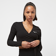 Niet geselecteerd, Karl Kani, Chest Signature Essential Short Laced Longsleeve, zwart (Uitverkocht)