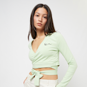 Geselecteerd, Karl Kani, Chest Signature Essential Short Laced Longsleeve, groen (Uitverkocht)