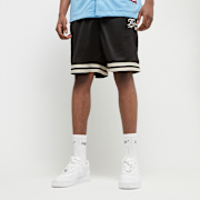 Niet geselecteerd, FUBU, Varsity Mesh Shorts, zwart (Uitverkocht)
