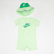 Niet geselecteerd, Nike, Sportswear PE Romper Bucket Hat Set (2 Piece), groen (Uitverkocht)