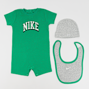 Niewybrane, Nike, Romper, Hat, Bib Set (3 Piece), zielony (Wyprzedane)