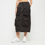 Geselecteerd, Smoke Rise, Utility Straight Long Skirt, zwart (Uitverkocht)