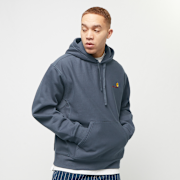 Selected, Carhartt WIP, Hooded American Script Sweatshirt  Zeus, blue